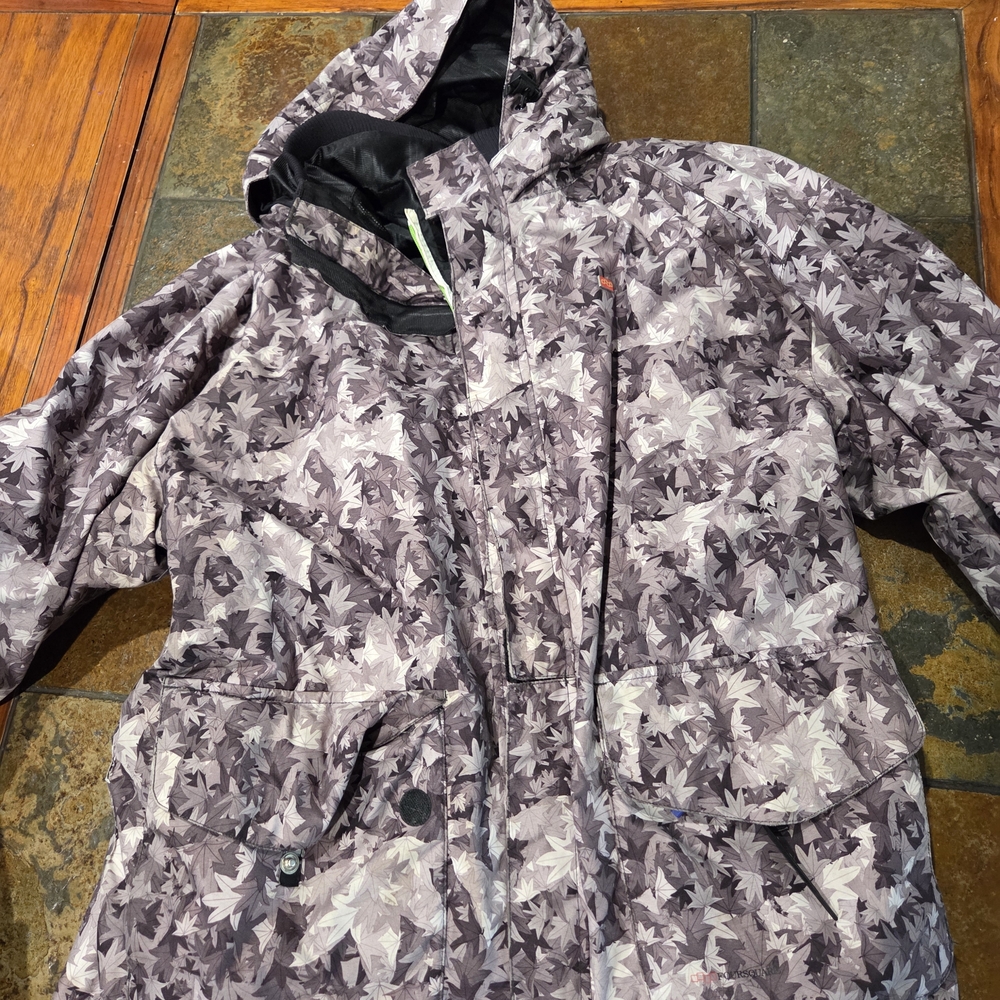 Men's Ski & Snowboard Jacket - Leaf Pattern